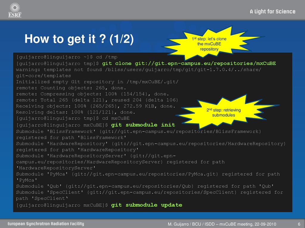 Using git to get mxCuBE ready to install on your beamlines ppt download
